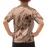 Hawaii Brown Hibiscus Pikake Lei Hawaiian Shirt LT05 - Polynesian Pride