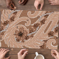 Hawaii Brown Hibiscus Pikake Lei Puzzle LT05 - Polynesian Pride
