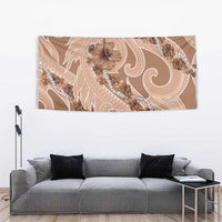 Hawaii Brown Hibiscus Pikake Lei Tapestry LT05 - Polynesian Pride