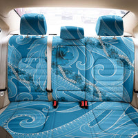 Hawaii Blue Hibiscus Pikake Lei Back Car Seat Cover LT05 - Polynesian Pride