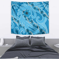 Hawaii Blue Hibiscus Pikake Lei Tapestry LT05 - Polynesian Pride