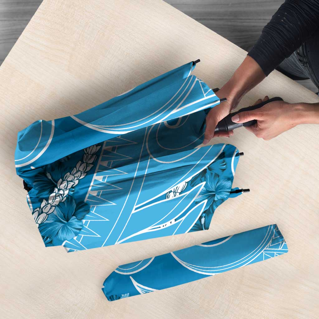 Hawaii Blue Hibiscus Pikake Lei Umbrella LT05 - Polynesian Pride