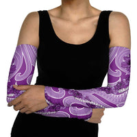 Hawaii Violet Hibiscus Pikake Lei Arm Sleeves LT05 - Polynesian Pride