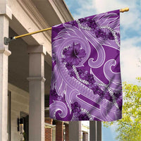 Hawaii Violet Hibiscus Pikake Lei Garden Flag LT05 House Flag Violet - Polynesian Pride