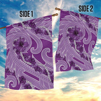 Hawaii Violet Hibiscus Pikake Lei Garden Flag LT05 - Polynesian Pride