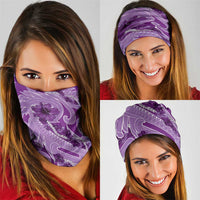 Hawaii Violet Hibiscus Pikake Lei Neck Gaiter LT05 - Polynesian Pride