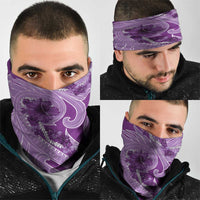 Hawaii Violet Hibiscus Pikake Lei Neck Gaiter LT05 - Polynesian Pride
