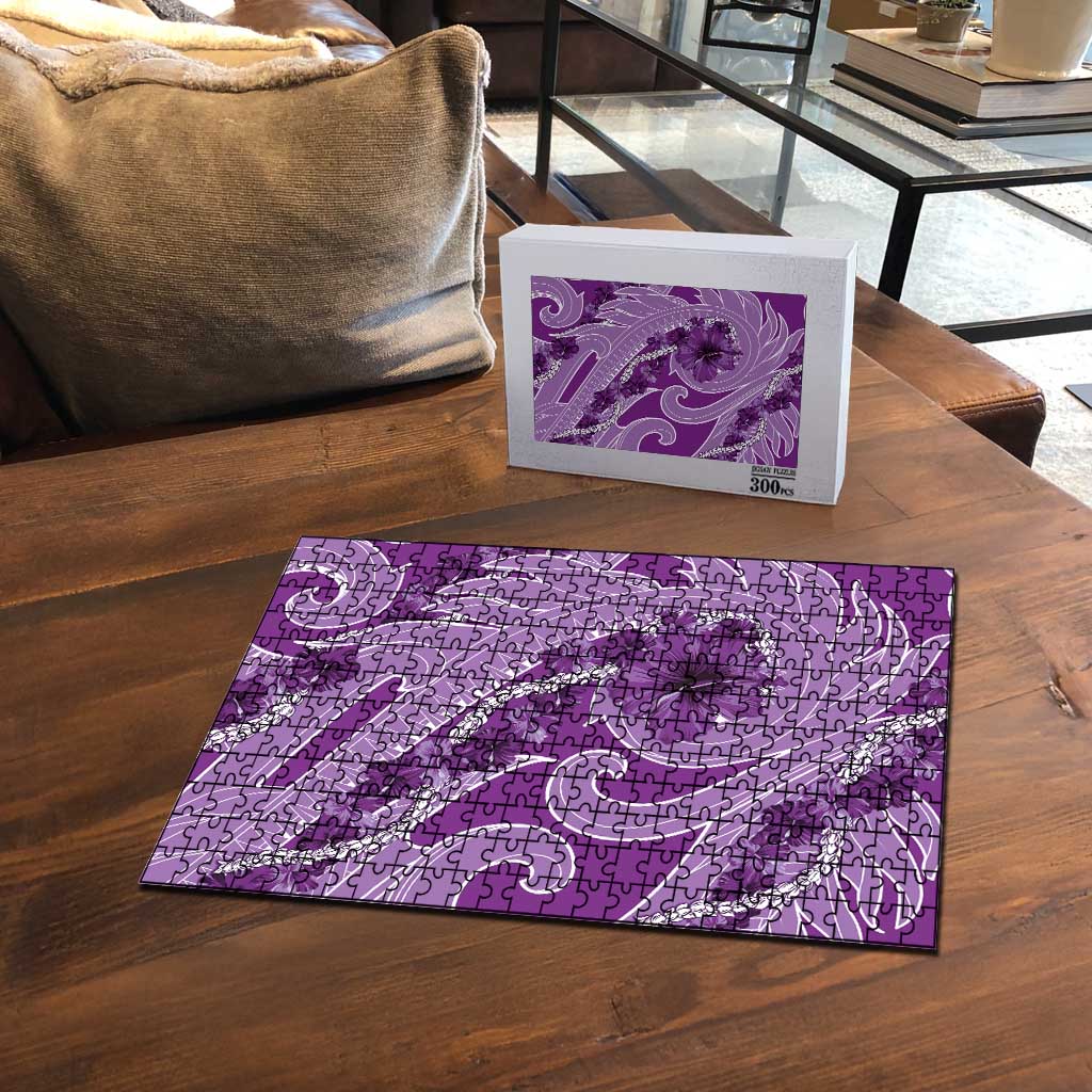 Hawaii Violet Hibiscus Pikake Lei Puzzle LT05 - Polynesian Pride