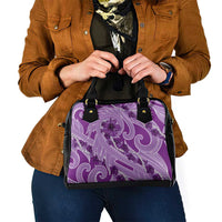 Hawaii Violet Hibiscus Pikake Lei Shoulder Handbag LT05 - Polynesian Pride