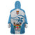 Fiji Rugby Wearable Blanket Hoodie World Cup 2023 Fijian Tapa Pattern Blue Version LT05 - Polynesian Pride