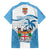 Custom Fiji Rugby Hawaiian Shirt World Cup 2023 Fijian Tapa Pattern Blue Version LT05 - Polynesian Pride