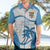 Custom Fiji Rugby Hawaiian Shirt World Cup 2023 Fijian Tapa Pattern Blue Version LT05 - Polynesian Pride