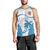 Custom Fiji Rugby Men Tank Top World Cup 2023 Fijian Tapa Pattern Blue Version LT05 - Polynesian Pride