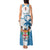 Custom Fiji Rugby Tank Maxi Dress World Cup 2023 Fijian Tapa Pattern Blue Version LT05 - Polynesian Pride