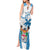 Custom Fiji Rugby Tank Maxi Dress World Cup 2023 Fijian Tapa Pattern Blue Version LT05 - Polynesian Pride