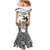 Fiji Rugby Mermaid Dress World Cup 2023 Fijian Tapa Pattern Black Version LT05 - Polynesian Pride