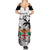 Custom Fiji Rugby Summer Maxi Dress World Cup 2023 Fijian Tapa Pattern Black Version LT05 - Polynesian Pride