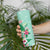 Hawaii Tropical Flowers Skinny Tumbler Polynesian Tattoo Mint Green