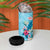 Hawaii Tropical Flowers 4 in 1 Can Cooler Tumbler Polynesian Tattoo Sky Blue