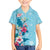 Hawaii Tropical Flowers Hawaiian Shirt Polynesian Tattoo Sky Blue