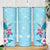 Hawaii Tropical Flowers Skinny Tumbler Polynesian Tattoo Sky Blue