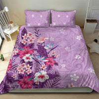 Hawaii Tropical Flowers Bedding Set Polynesian Tattoo Lavender LT05 - Polynesian Pride