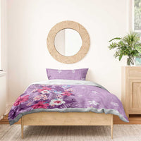 Hawaii Tropical Flowers Bedding Set Polynesian Tattoo Lavender LT05 - Polynesian Pride