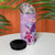 Hawaii Tropical Flowers 4 in 1 Can Cooler Tumbler Polynesian Tattoo Lavender