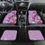 Hawaii Tropical Flowers Car Mats Polynesian Tattoo Lavender