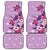 Hawaii Tropical Flowers Car Mats Polynesian Tattoo Lavender