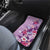 Hawaii Tropical Flowers Car Mats Polynesian Tattoo Lavender