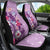 Hawaii Tropical Flowers Car Seat Cover Polynesian Tattoo Lavender