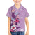 Hawaii Tropical Flowers Family Matching Puletasi and Hawaiian Shirt Polynesian Tattoo Lavender