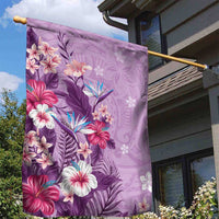 Hawaii Tropical Flowers Garden Flag Polynesian Tattoo Lavender LT05 - Polynesian Pride