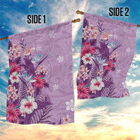 Hawaii Tropical Flowers Garden Flag Polynesian Tattoo Lavender LT05 - Polynesian Pride