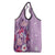 Hawaii Tropical Flowers Grocery Bag Polynesian Tattoo Lavender