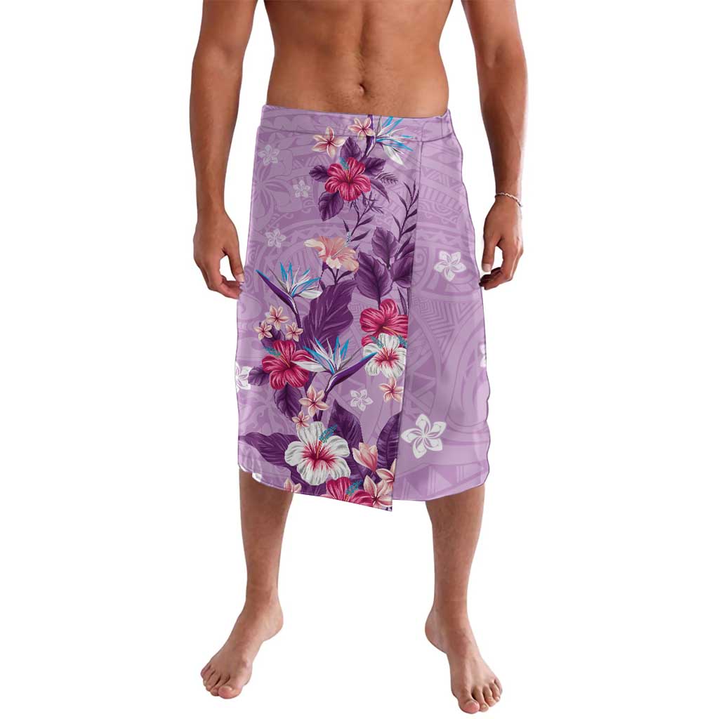 Hawaii Tropical Flowers Lavalava Polynesian Tattoo Lavender LT05 Lavender - Polynesian Pride