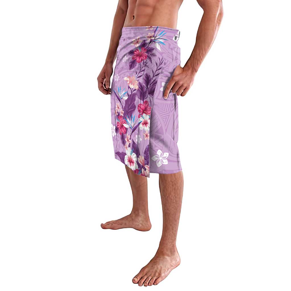 Hawaii Tropical Flowers Lavalava Polynesian Tattoo Lavender LT05 - Polynesian Pride