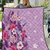Hawaii Tropical Flowers Quilt Polynesian Tattoo Lavender LT05 Lavender - Polynesian Pride