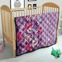 Hawaii Tropical Flowers Quilt Polynesian Tattoo Lavender LT05 - Polynesian Pride