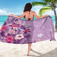 Hawaii Tropical Flowers Sarong Polynesian Tattoo Lavender LT05 - Polynesian Pride