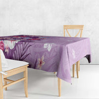 Hawaii Tropical Flowers Tablecloth Polynesian Tattoo Lavender LT05 - Polynesian Pride