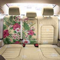 Hawaii Tropical Flowers Back Car Seat Cover Polynesian Tattoo Buttermilk LT05 - Polynesian Pride