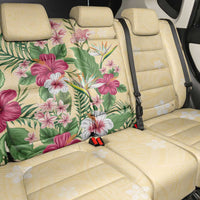 Hawaii Tropical Flowers Back Car Seat Cover Polynesian Tattoo Buttermilk LT05 - Polynesian Pride