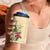 Hawaii Tropical Flowers 4 in 1 Can Cooler Tumbler Polynesian Tattoo Buttermilk