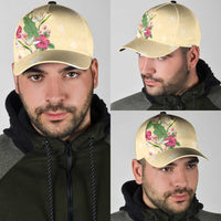 Hawaii Tropical Flowers Classic Cap Polynesian Tattoo Buttermilk LT05 - Polynesian Pride