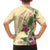 Hawaii Tropical Flowers Kid Hawaiian Shirt Polynesian Tattoo Buttermilk