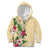 Hawaii Tropical Flowers Kid Hoodie Polynesian Tattoo Buttermilk