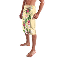 Hawaii Tropical Flowers Lavalava Polynesian Tattoo Buttermilk LT05 - Polynesian Pride