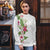 Hawaii Tropical Flowers Ugly Christmas Sweater Polynesian Tattoo White